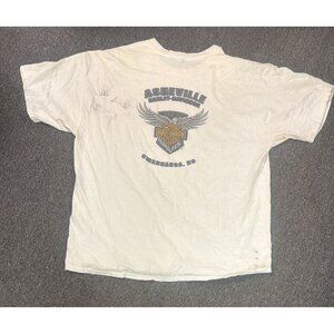 Harley Davidson 115th Anniversary T-Shirt Mens 2XL White Asheville NC Graphic